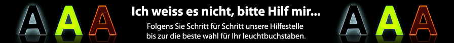 Beratung Aussenwerbung Leuchtbuchstaben