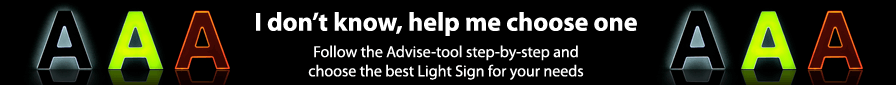 Advise Outdoor Light Sign Letters