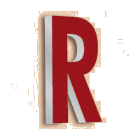 Reliefsign dicke Buchstaben Außenwerbung nicht beleuchtet