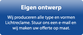 LED Lichtreclame letters eigen ontwerp