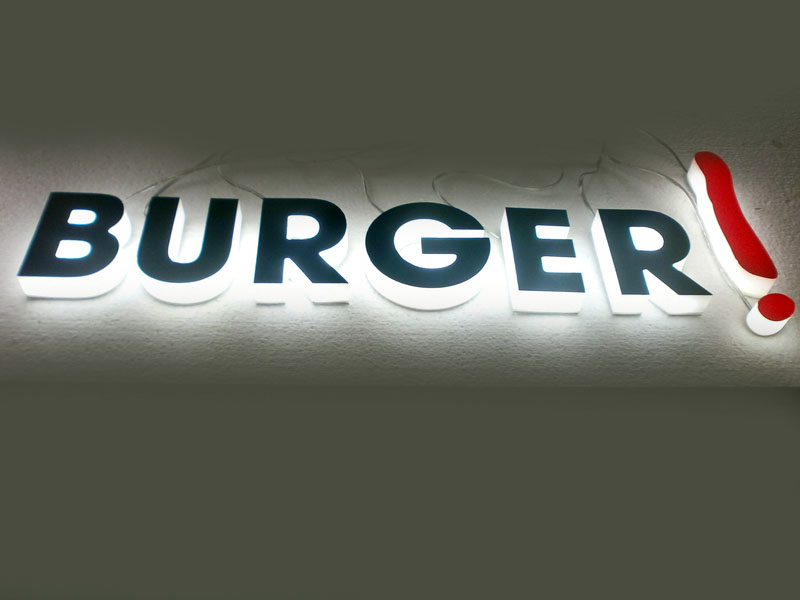Uniek dun en verlicht led reclame letters burger-3.jpg